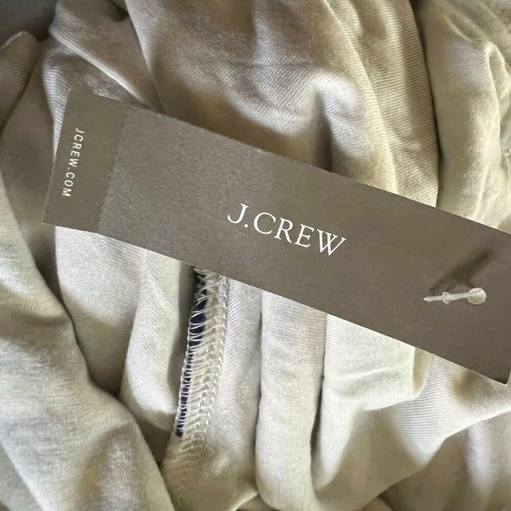 J.CREW‎ XXL FormKnit One-Shoulder Top Striped Elbow Sleeve Stretch Modal Knit - Picture 4 of 10